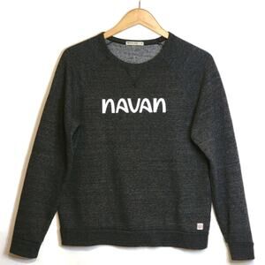 Marine Layer Navan Graphic Crew Neck Gray Sweatshirt Long Sleeve Casual Size M
